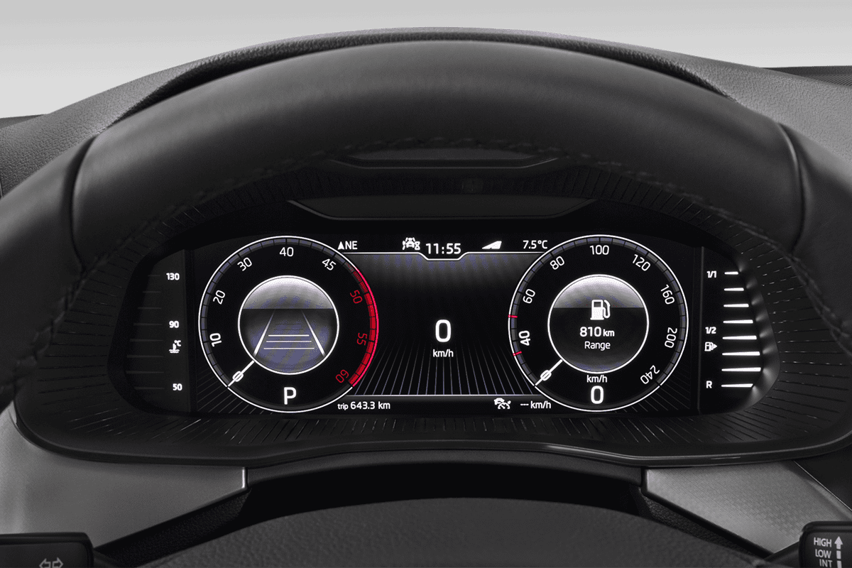 Kombiinstrument eines Skoda Kamiq Tour