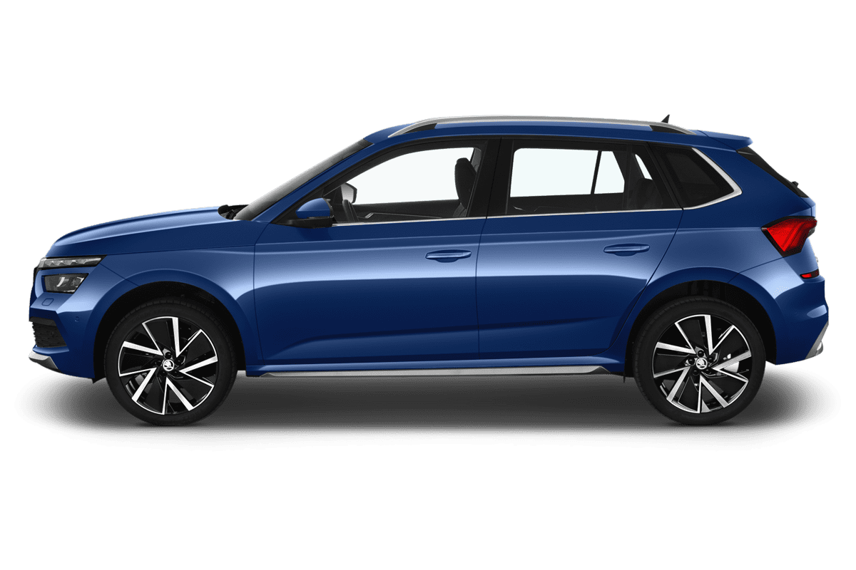 Seitenansicht eines Skoda Kamiq Tour