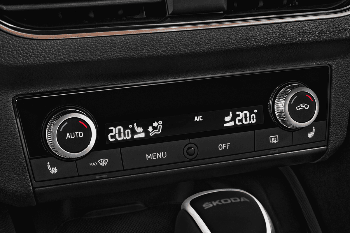 Klimasteuerung eines Skoda Kamiq Tour