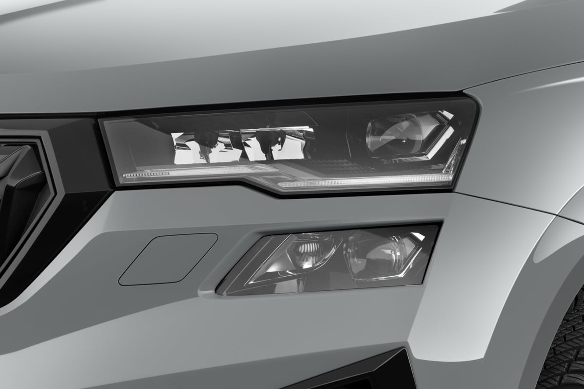 Frontscheinwerfer eines Skoda Karoq Sportline