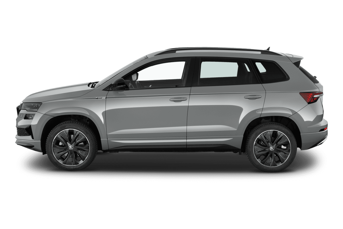 Seitenansicht eines Skoda Karoq Sportline