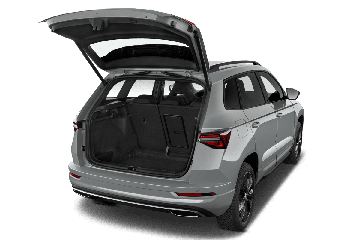 Kofferraum eines Skoda Karoq Sportline