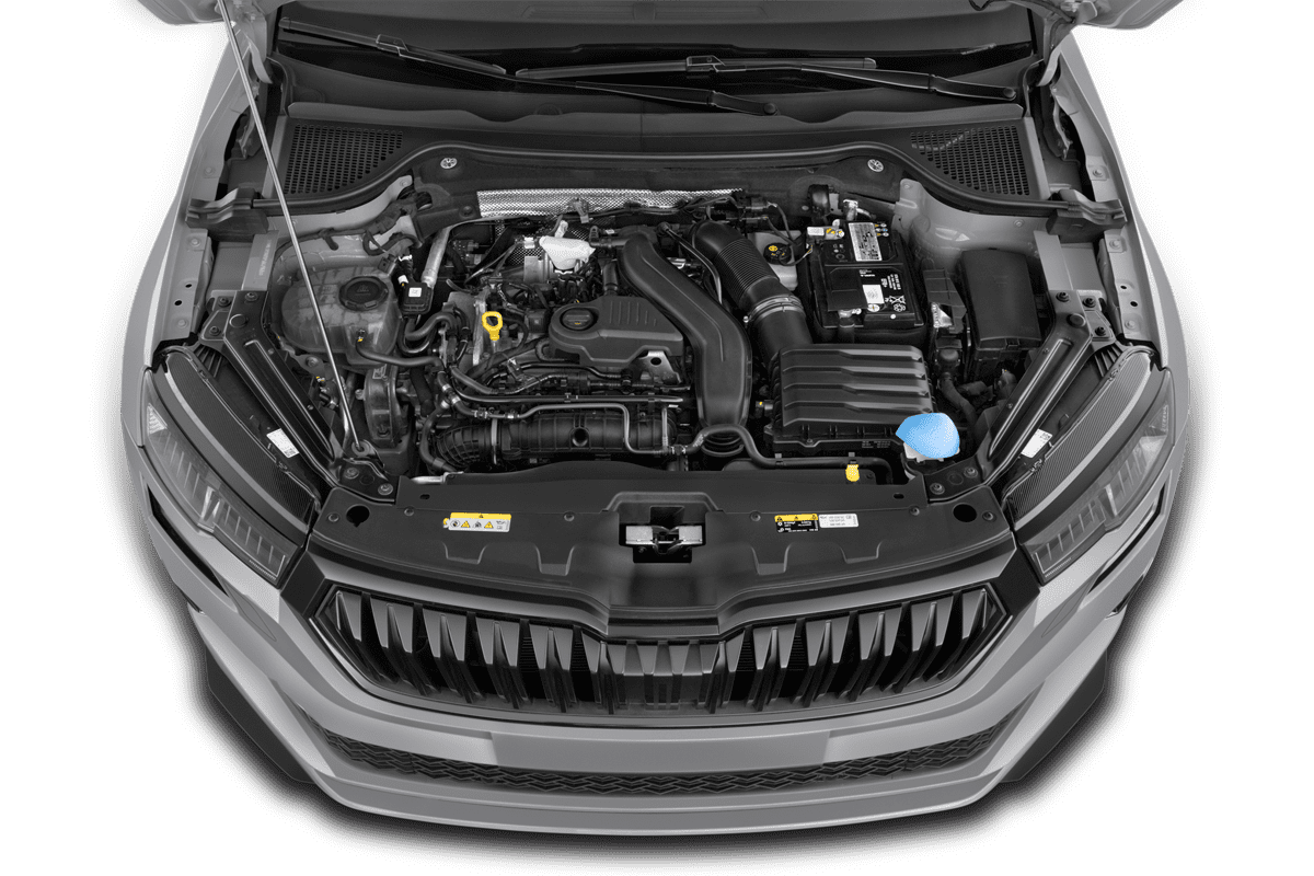 Motorraum eines Skoda Karoq