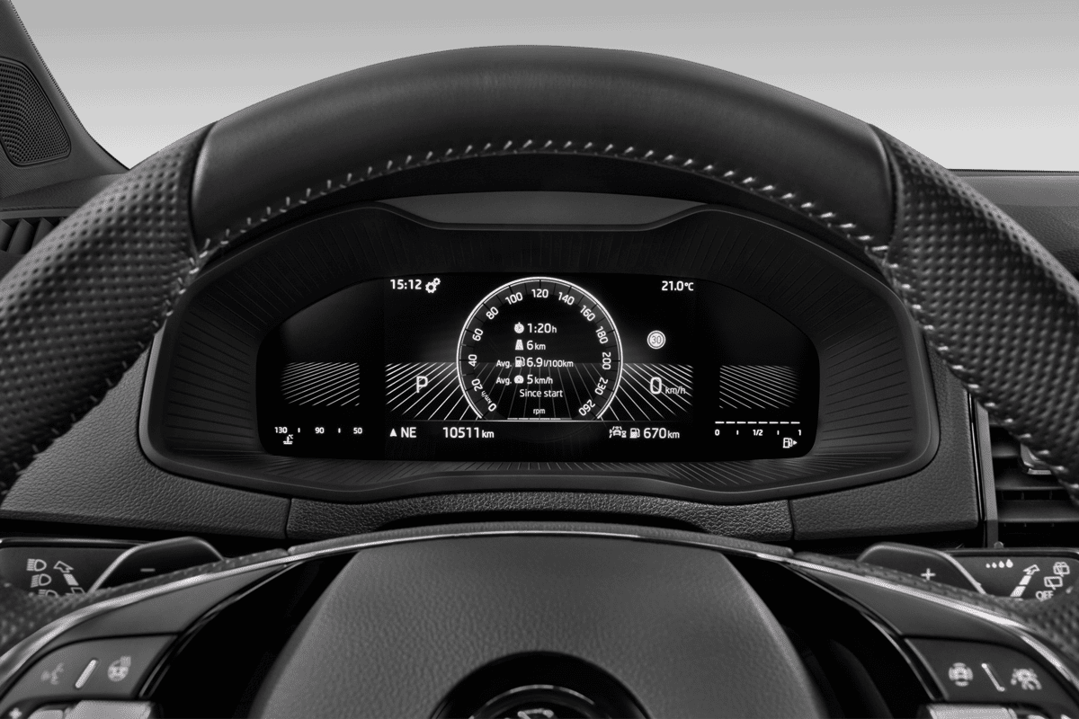 Kombiinstrument eines Skoda Karoq