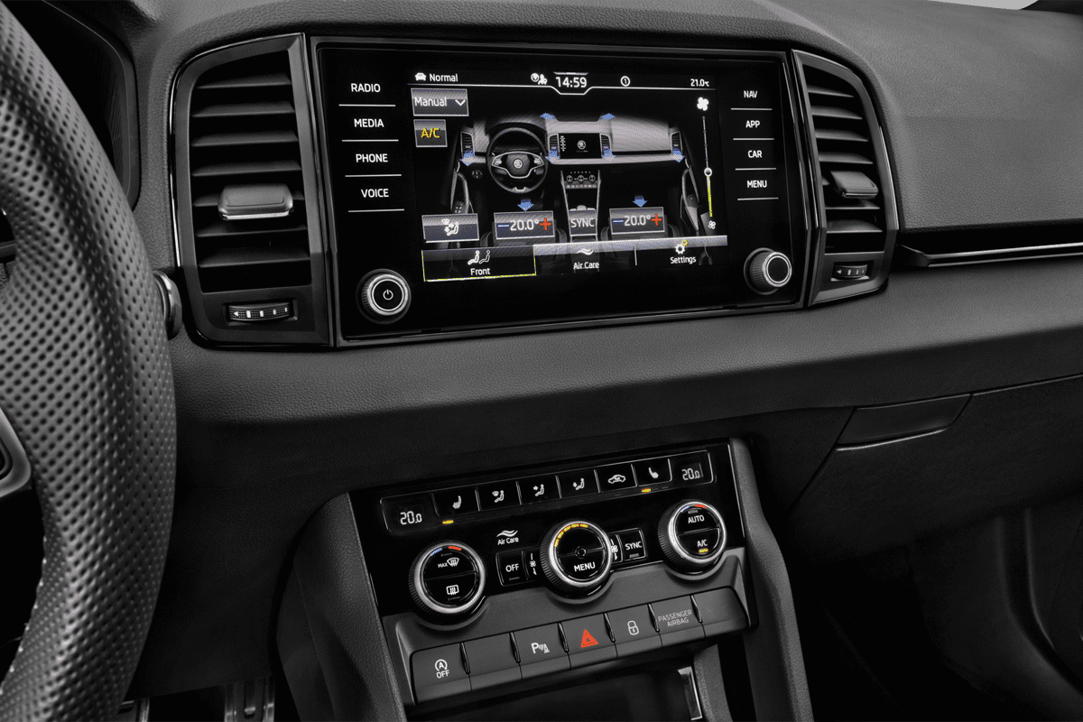 Klimasteuerung eines Skoda Karoq