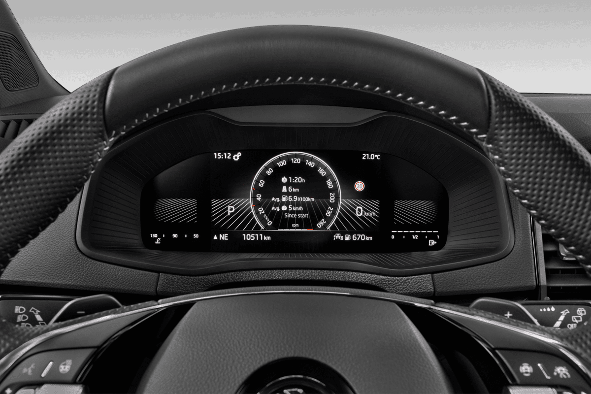 Kombiinstrument eines Skoda Karoq