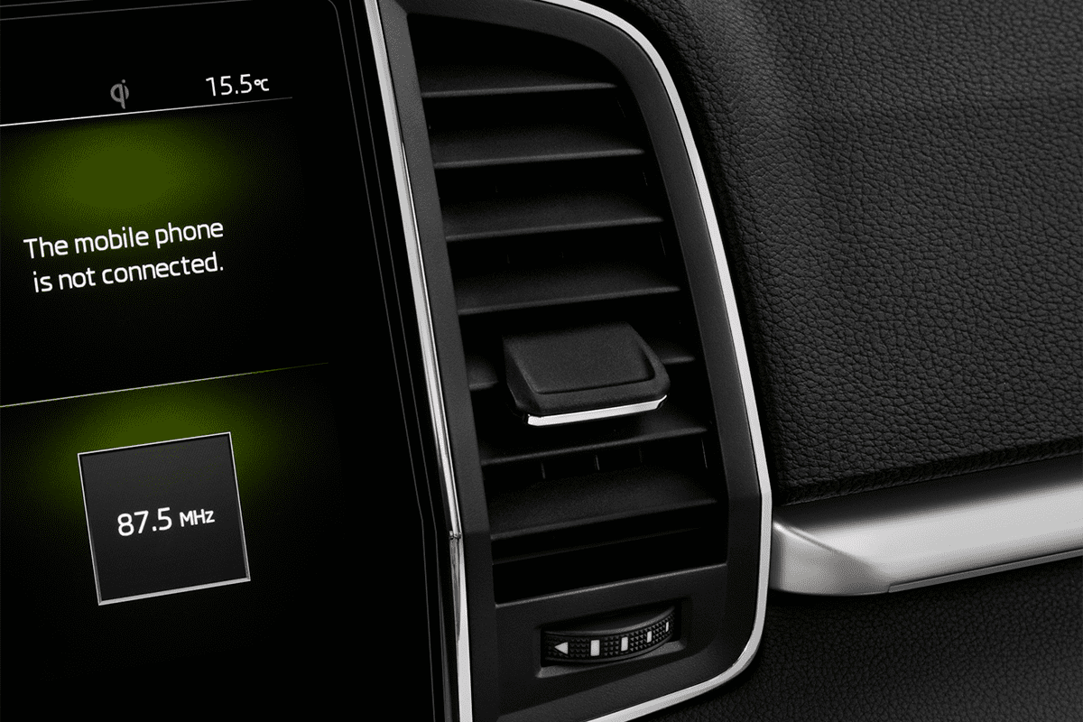 Lüftung eines Skoda Karoq Drive 125