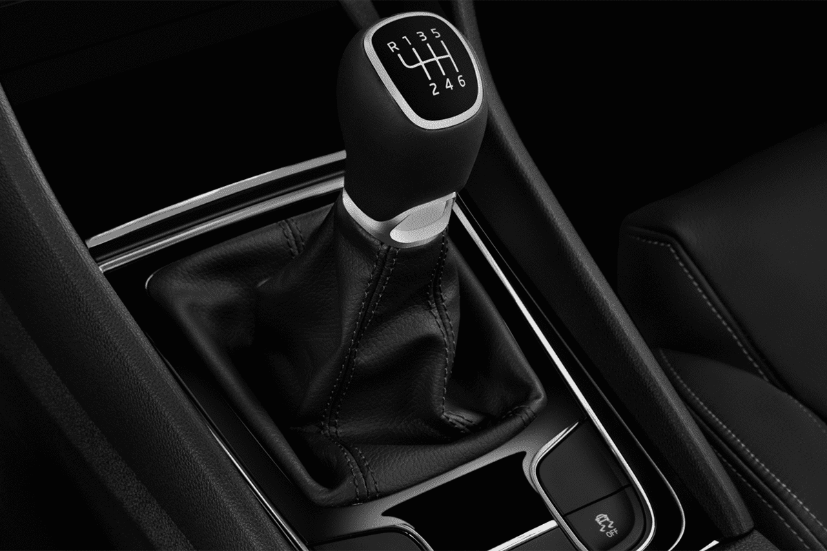 Schaltknüppel eines Skoda Karoq Drive 125