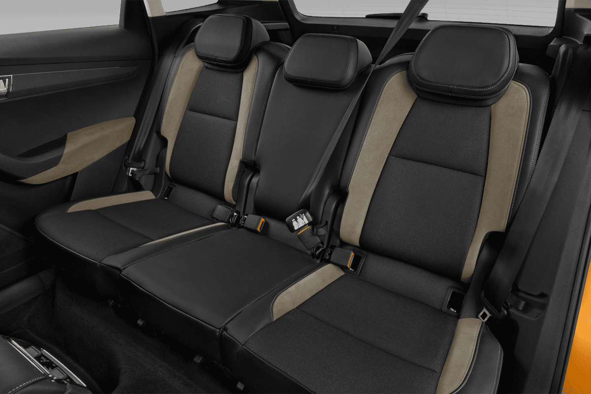 Rücksitzbank eines Skoda Karoq Drive