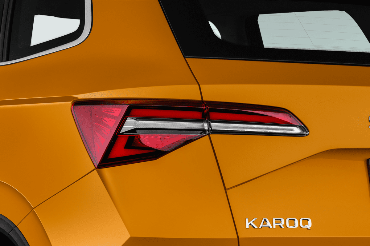 Heckleuchten eines Skoda Karoq Drive
