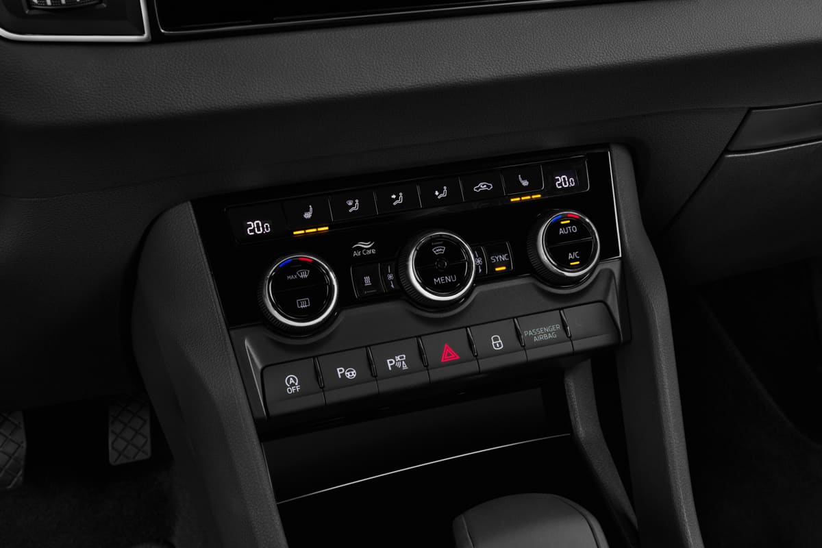 Klimasteuerung eines Skoda Karoq Drive