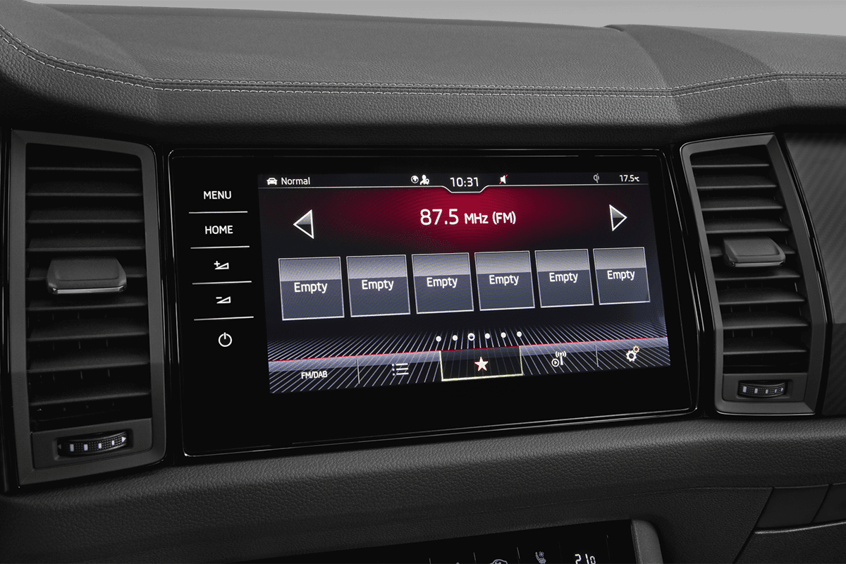 Audiosystem eines Skoda Kodiaq Sportline