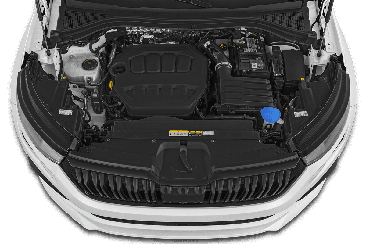 Motorraum eines Skoda Kodiaq Sportline