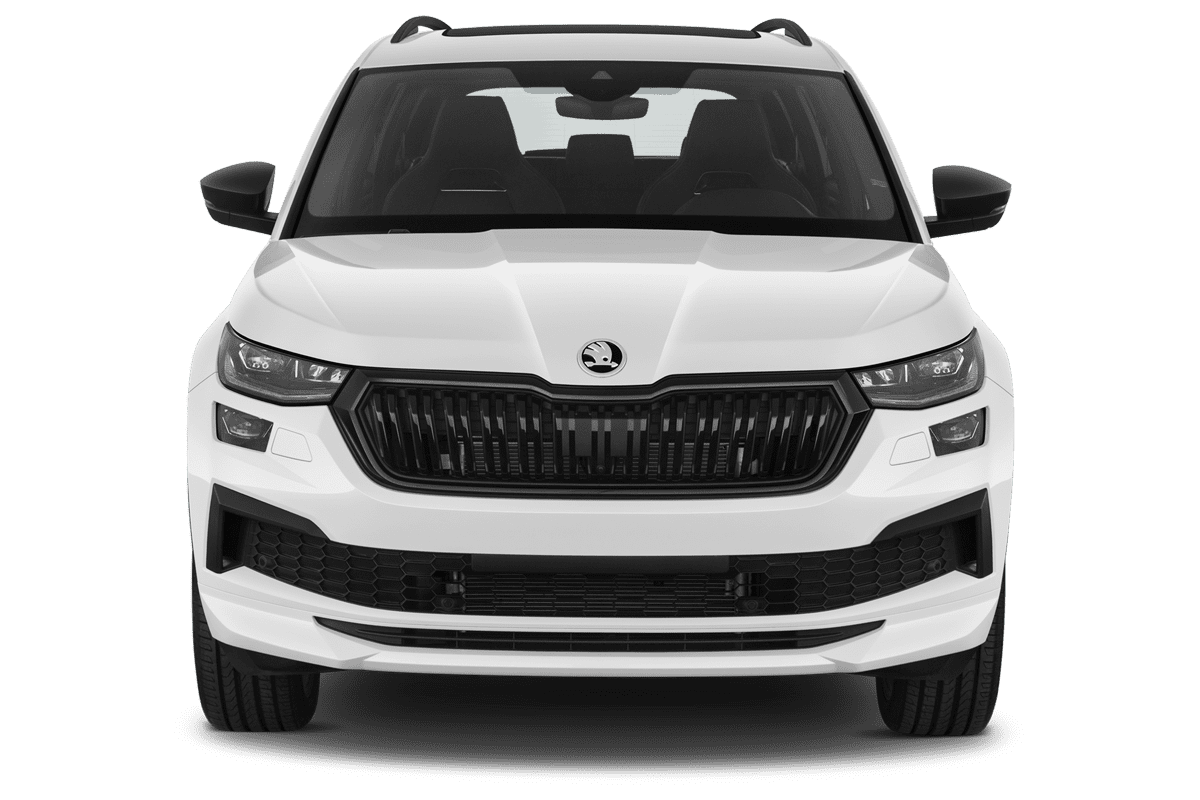 Frontansicht eines Skoda Kodiaq Sportline, freigestellt