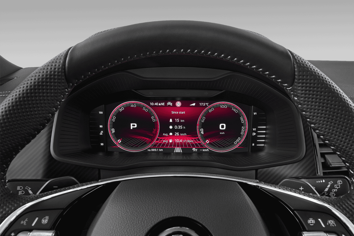 Kombiinstrument eines Skoda Kodiaq Sportline