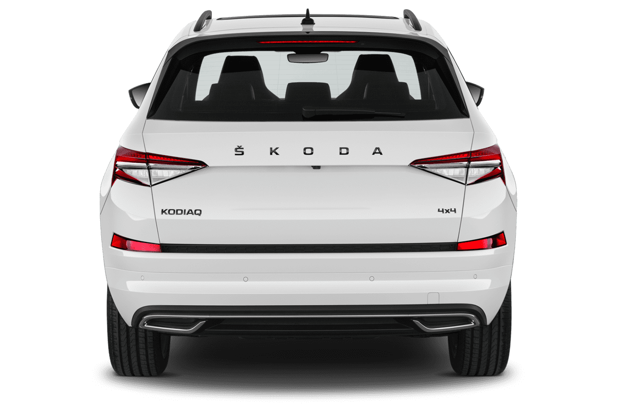 Heckansicht eines Skoda Kodiaq Sportline