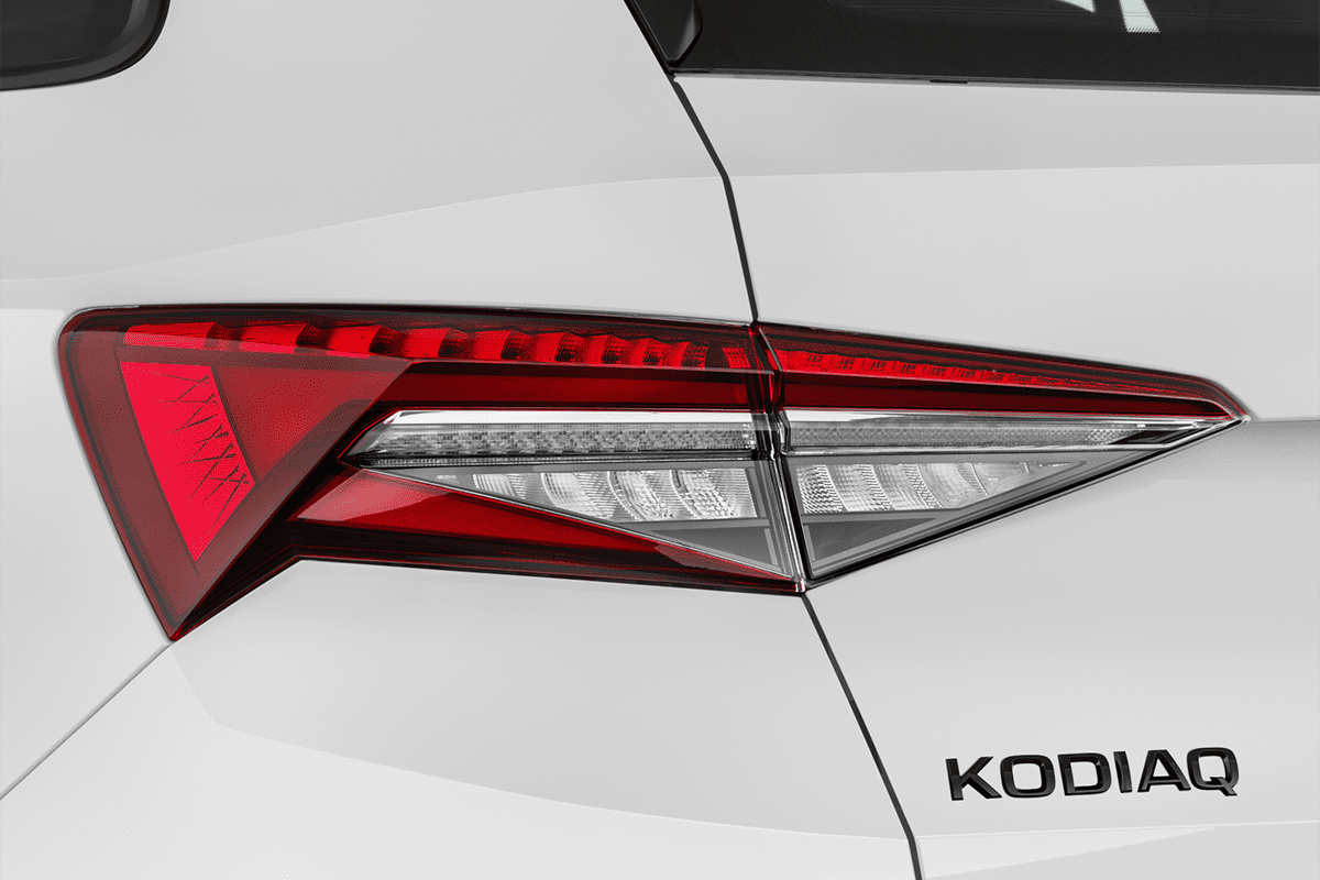 Heckleuchten eines Skoda Kodiaq Sportline