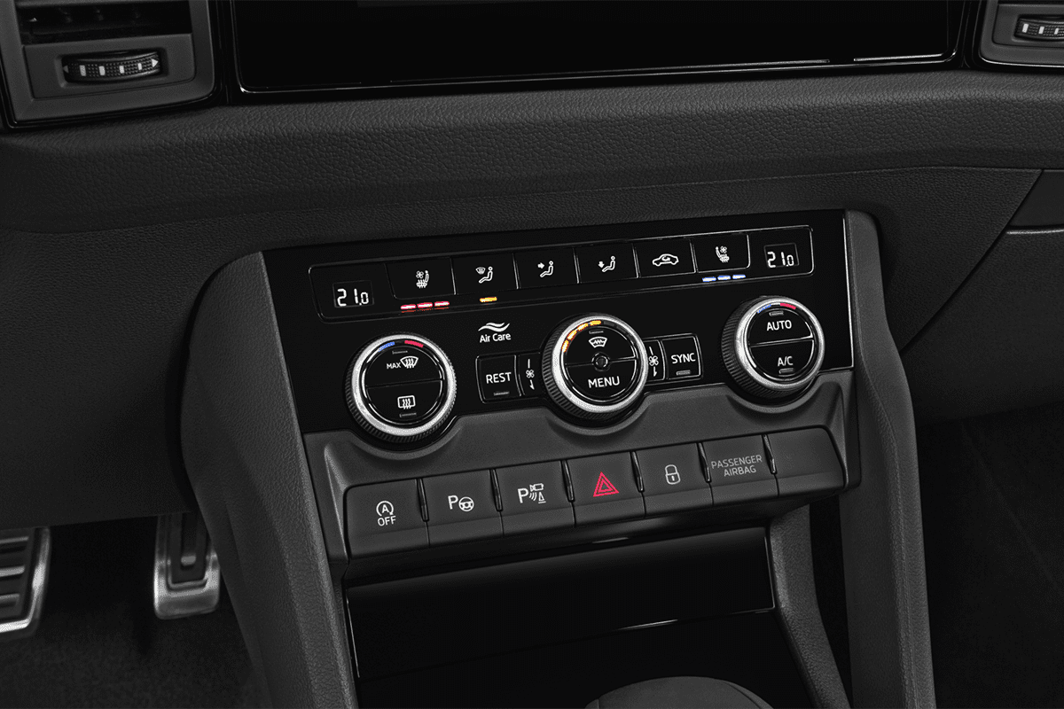 Klimasteuerung eines Skoda Kodiaq Sportline