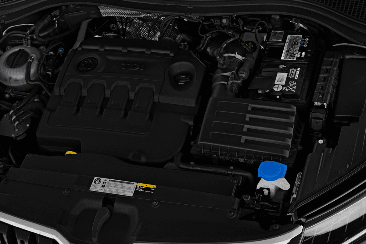 Motorraum eines Skoda Kodiaq Drive 125