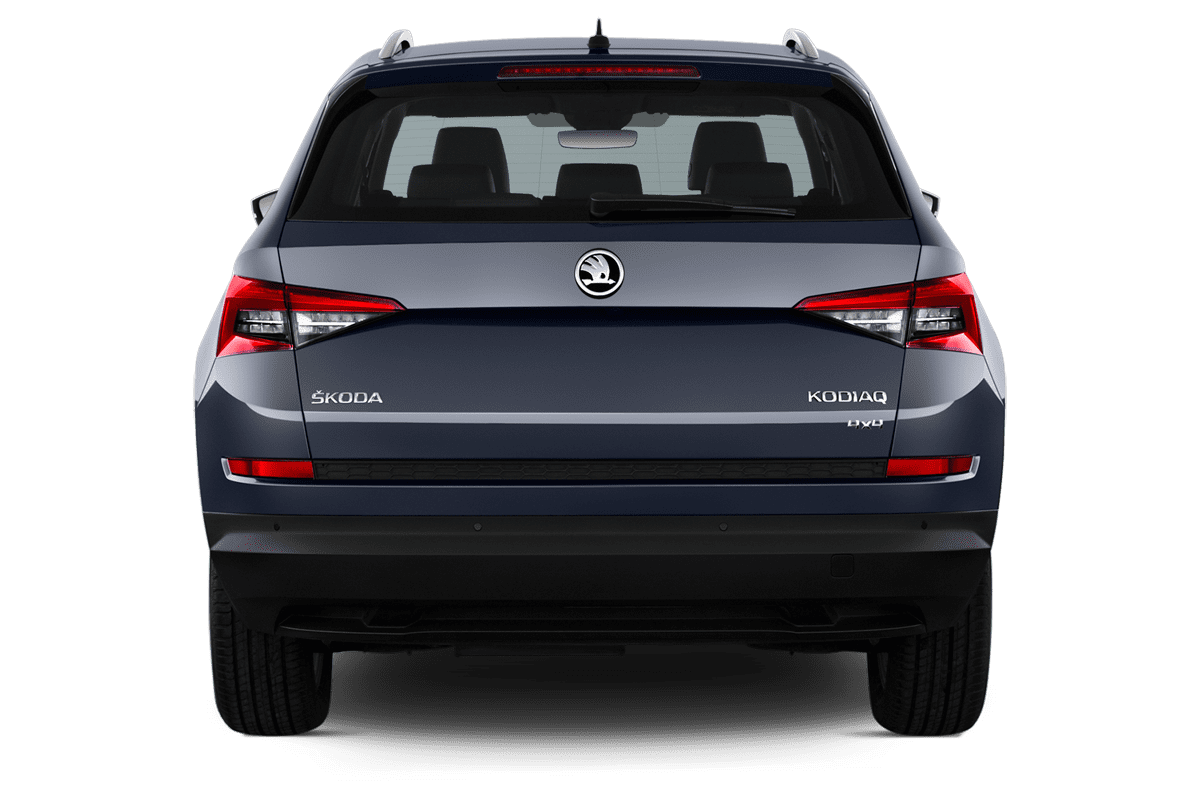 Heckansicht eines Skoda Kodiaq Drive 125
