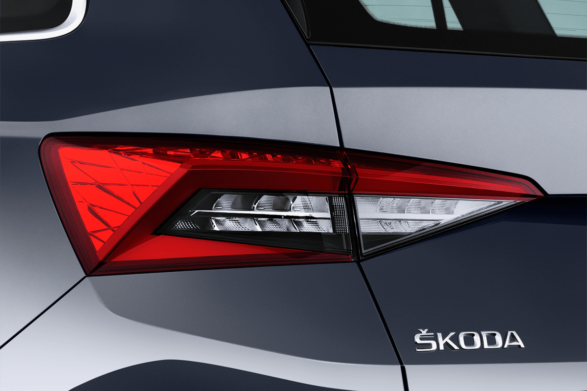 Heckleuchten eines Skoda Kodiaq Drive 125