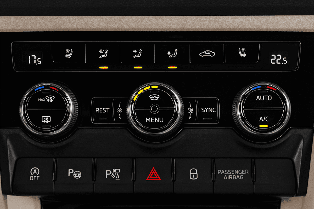 Klimasteuerung eines Skoda Kodiaq Drive 125