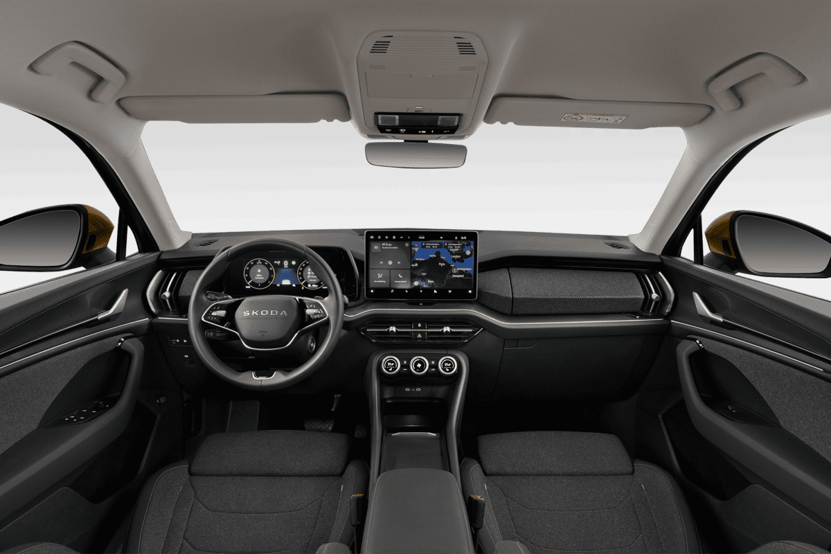 Armaturenbrett eines Skoda Kodiaq Plug-in-Hybrid