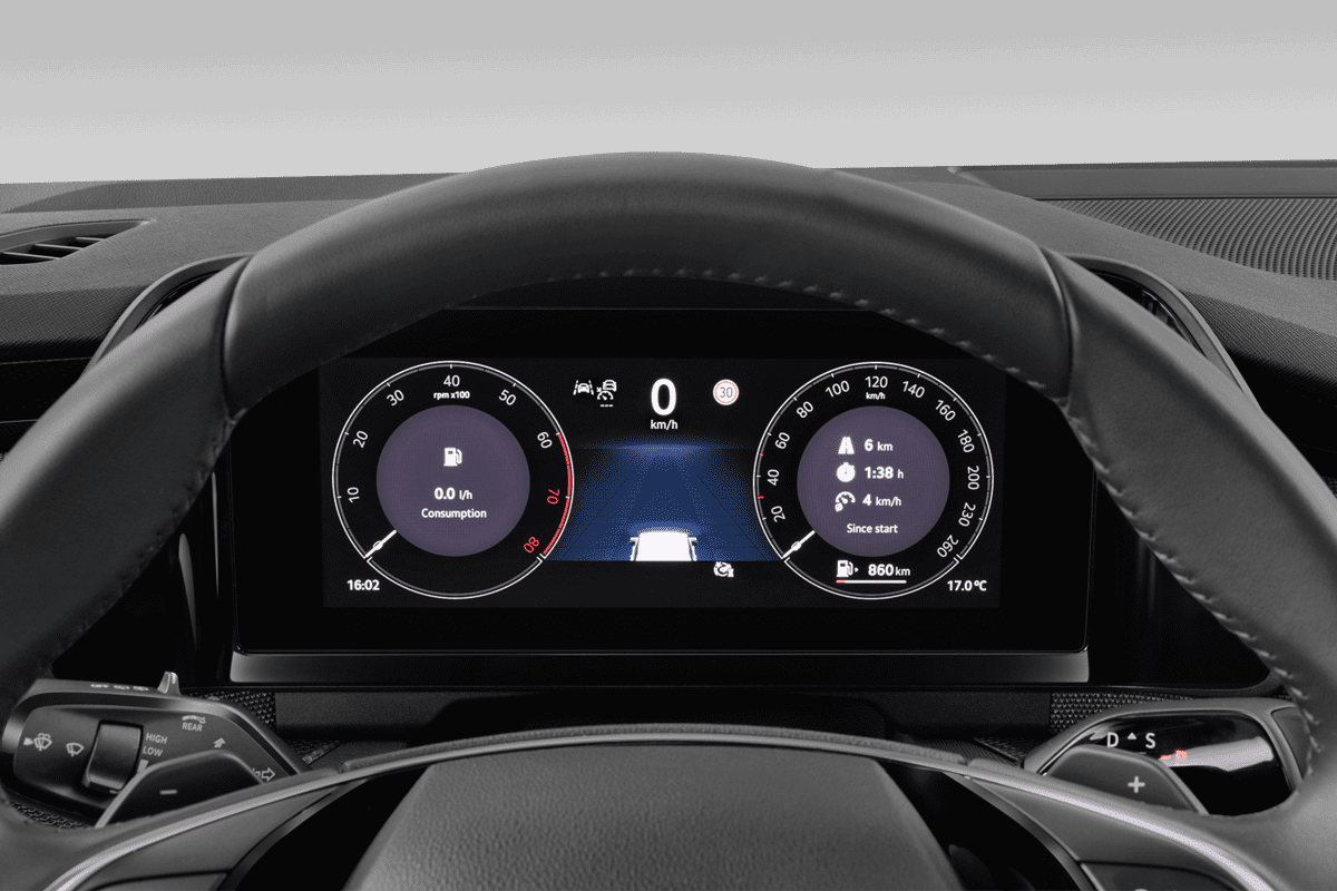 Kombiinstrument eines Skoda Kodiaq Plug-in-Hybrid