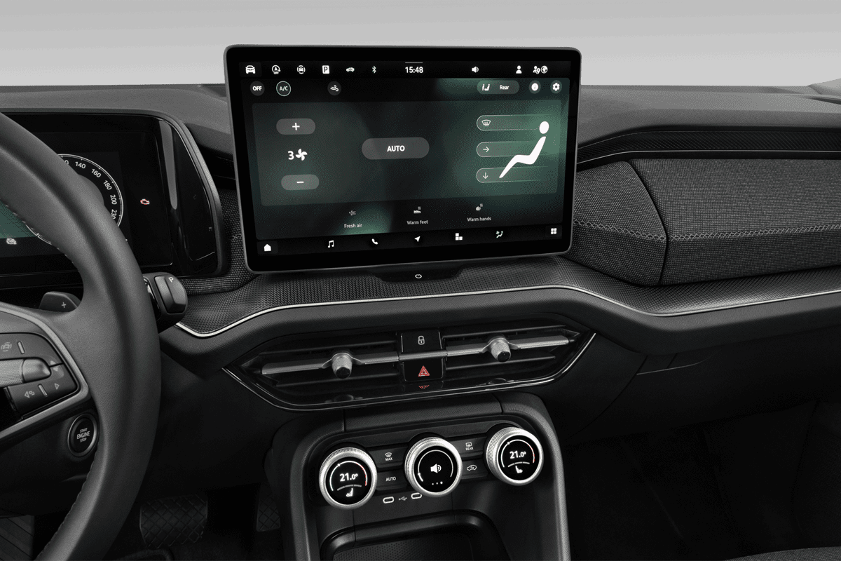 Klimasteuerung eines Skoda Kodiaq Plug-in-Hybrid