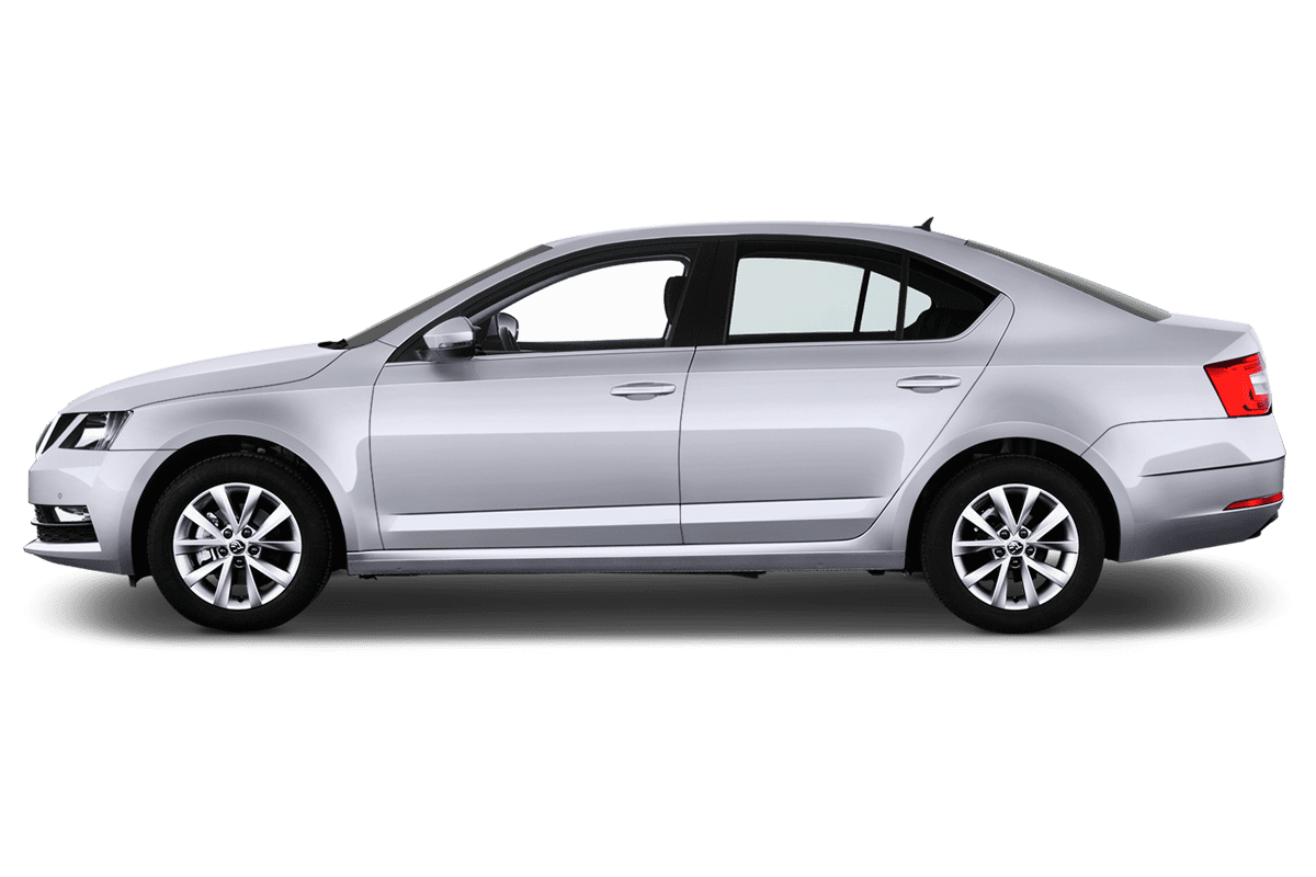 Seitenansicht eines Skoda Octavia Limousine iV