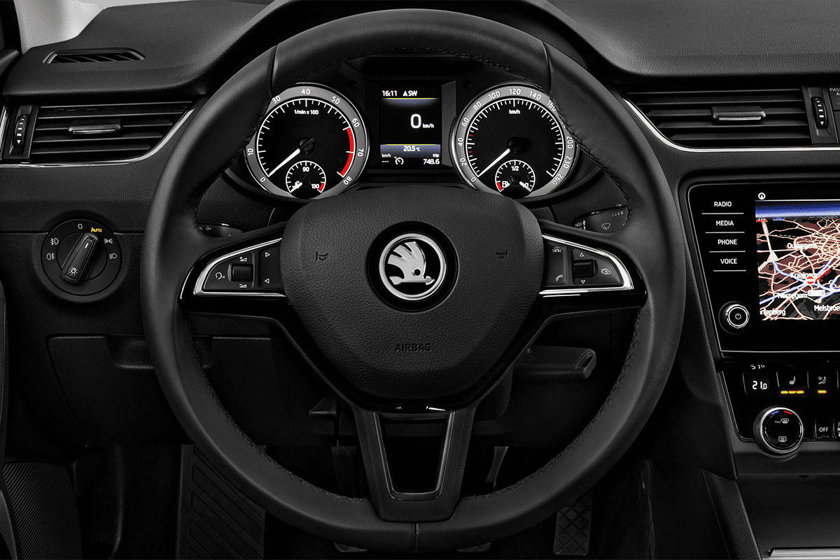 Lenkrad eines Skoda Octavia Limousine iV