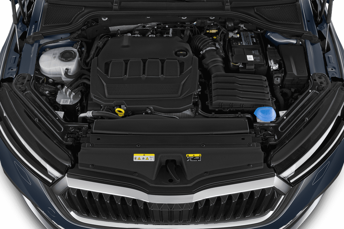 Motorraum eines Skoda Octavia Limousine Scout (neues Modell)