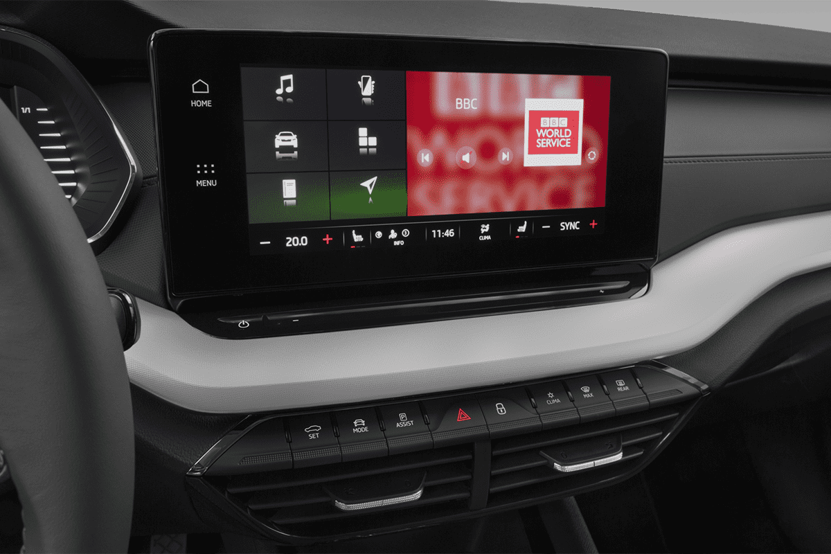 Mittelkonsole eines Skoda Octavia Limousine Scout (neues Modell)