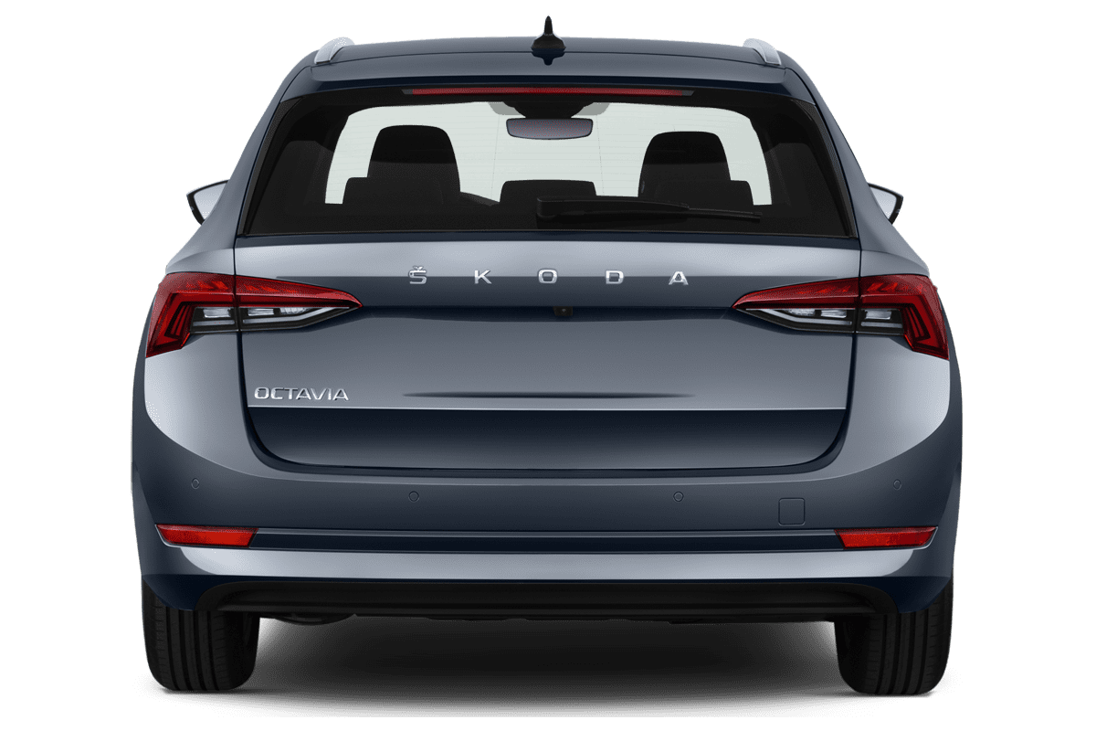 Heckansicht eines Skoda Octavia Limousine Scout (neues Modell)