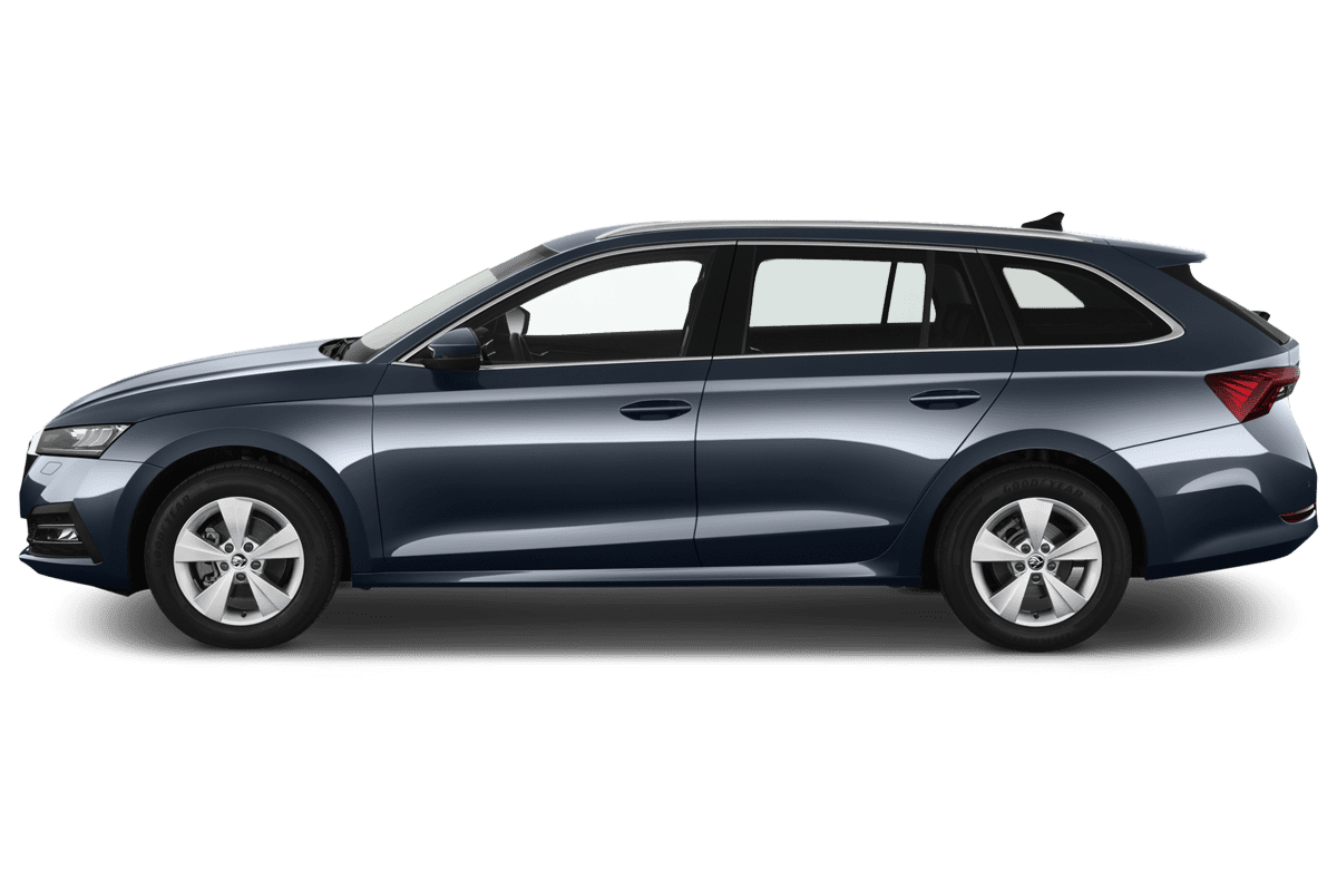 Seitenansicht eines Skoda Octavia Limousine Scout (neues Modell)