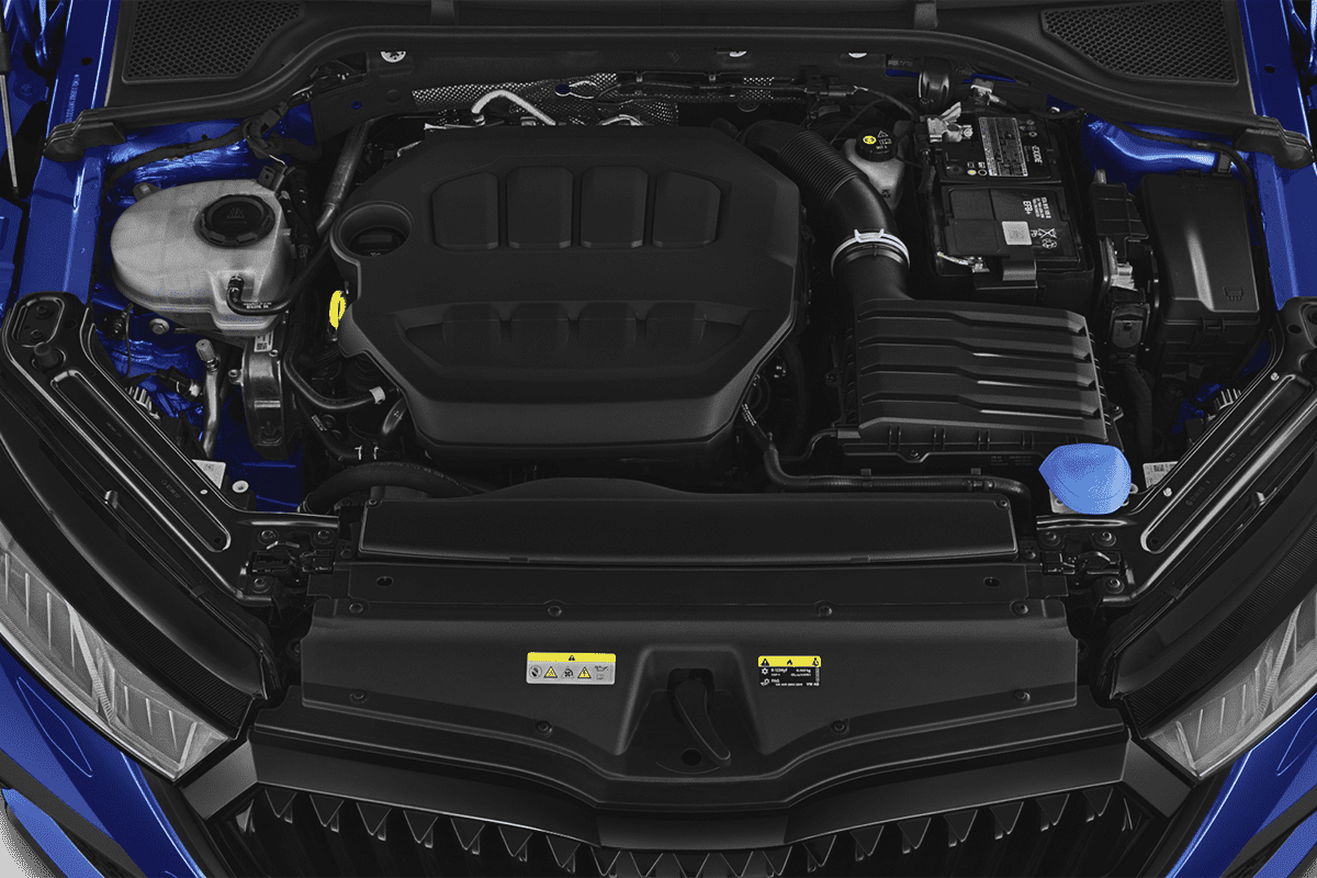 Motorraum eines Skoda Octavia Combi RS