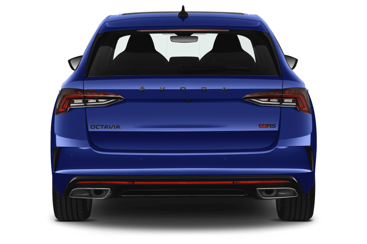 Heckansicht eines Skoda Octavia Combi RS