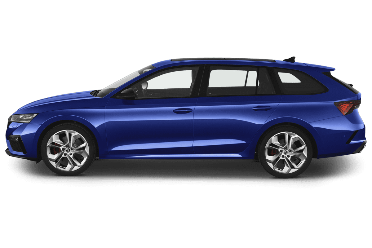Seitenansicht eines Skoda Octavia Combi RS
