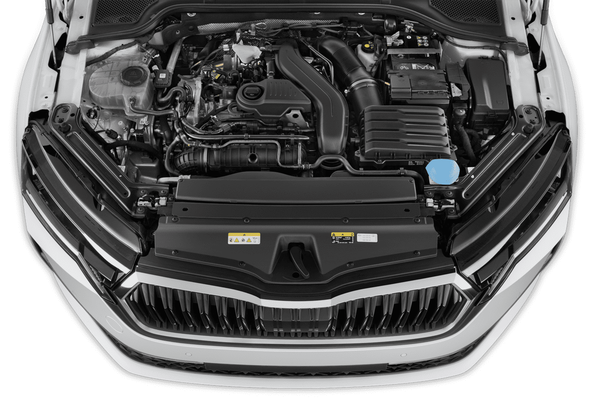 Motorraum eines Skoda Octavia Combi