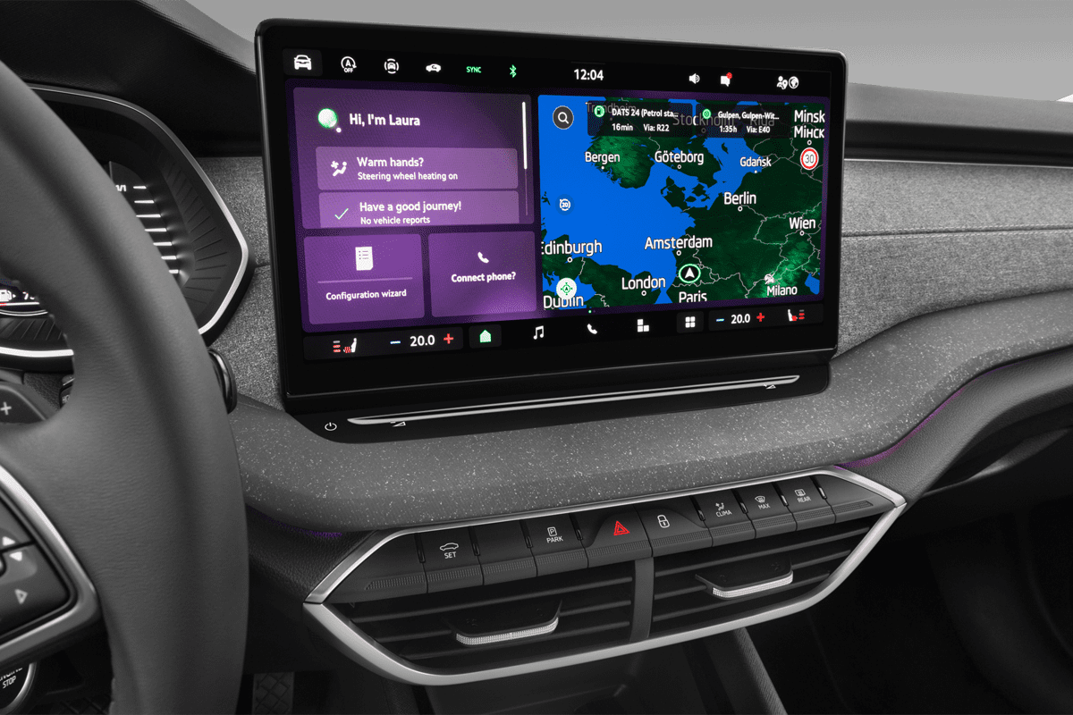 Mittelkonsole eines Skoda Octavia Combi