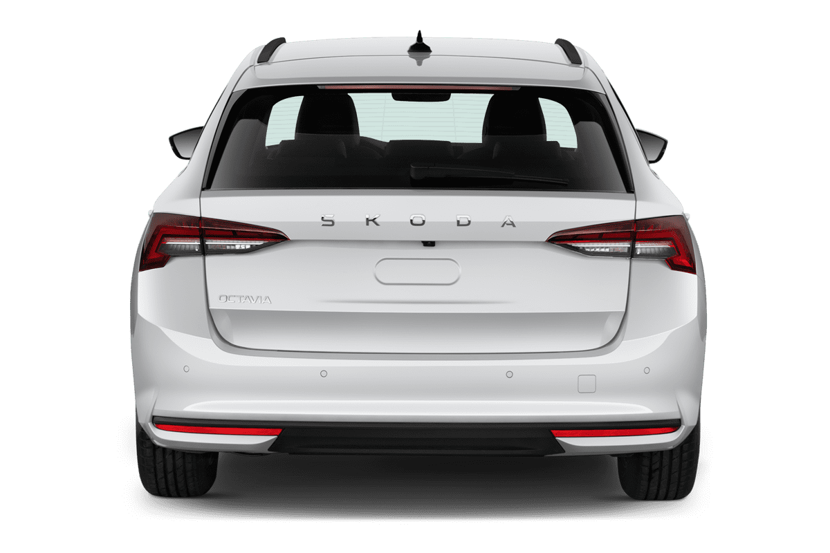 Heckansicht eines Skoda Octavia Combi