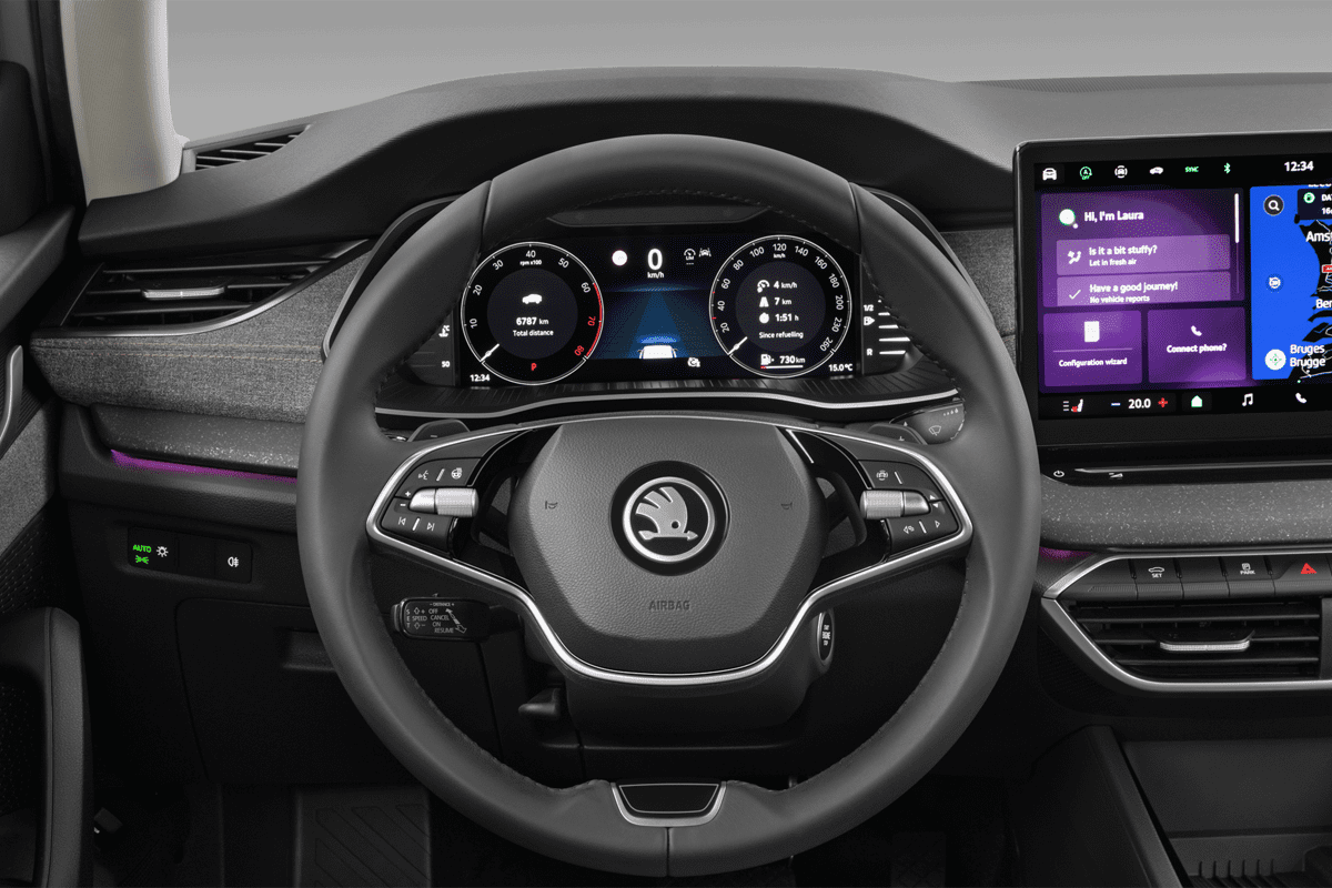 Lenkrad eines Skoda Octavia Combi