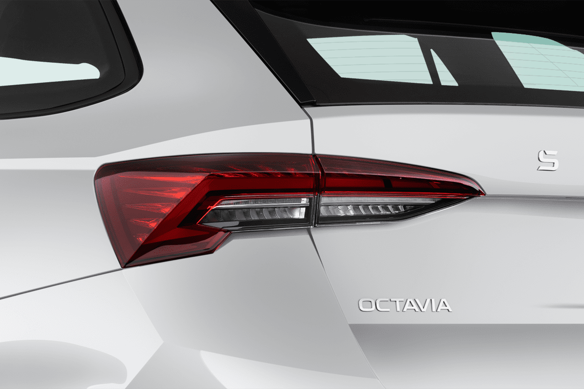 Heckleuchten eines Skoda Octavia Combi