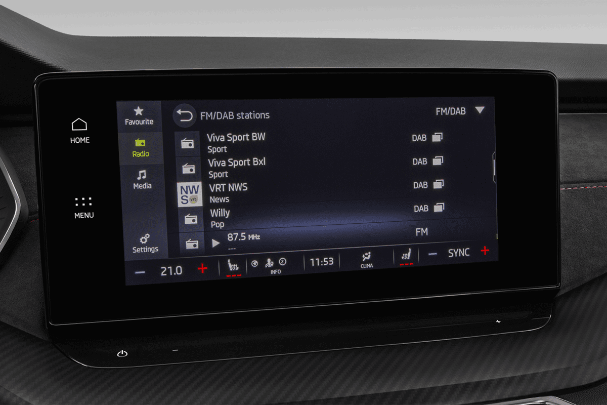 Audiosystem eines Skoda Octavia Combi RS iV