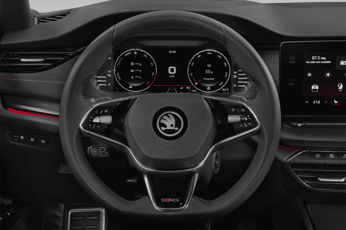 Lenkrad eines Skoda Octavia Combi RS iV