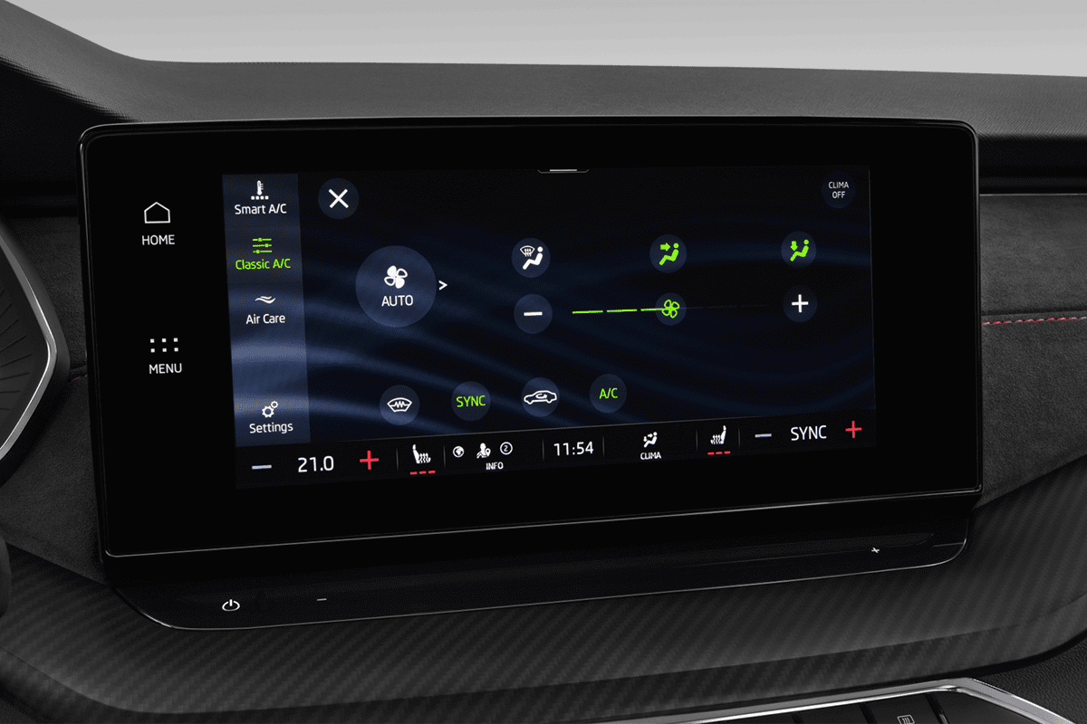 Klimasteuerung eines Skoda Octavia Combi RS iV