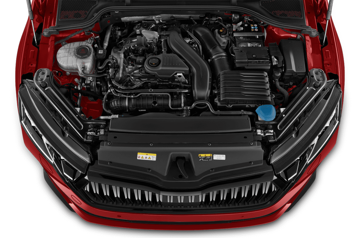 Motorraum eines Skoda Octavia Limousine