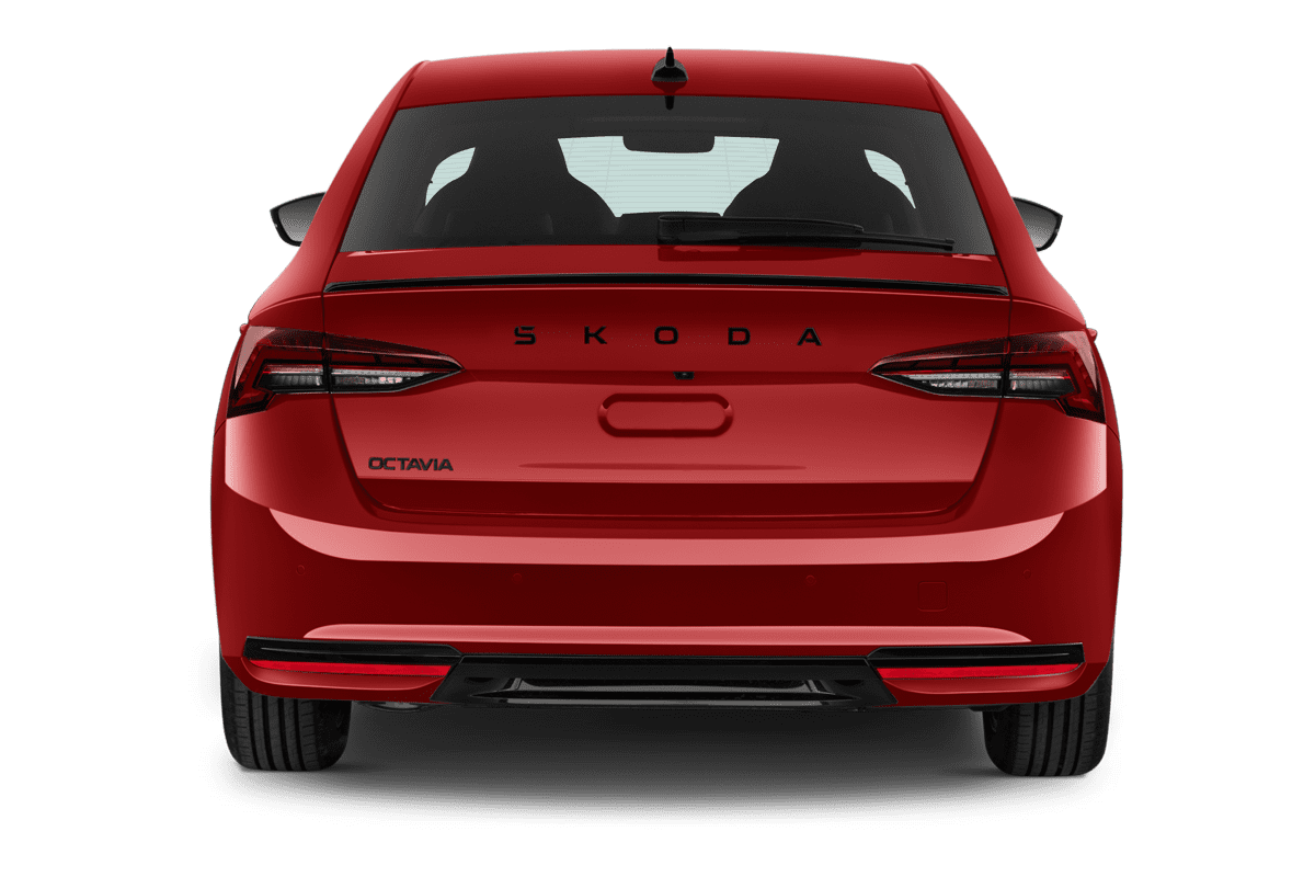 Heckansicht eines Skoda Octavia Limousine