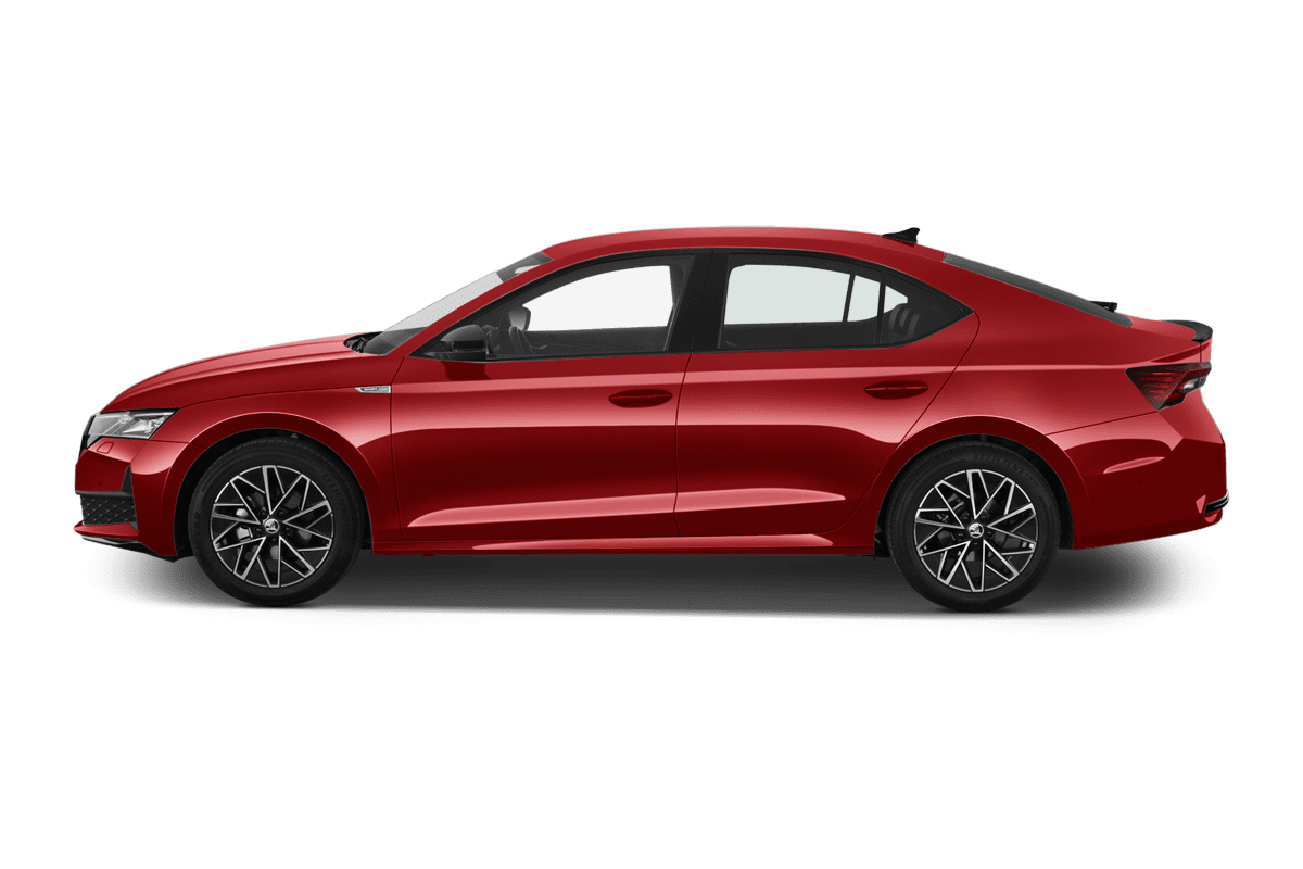 Seitenansicht eines Skoda Octavia Limousine