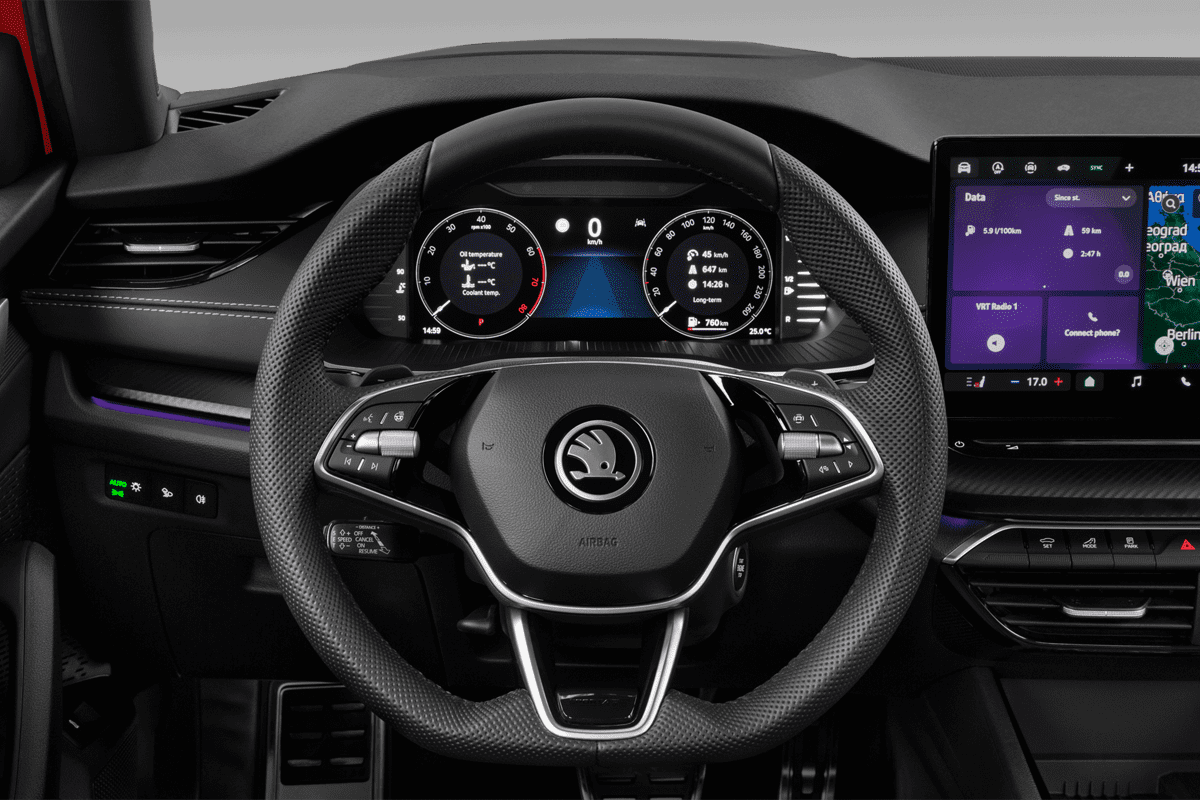 Lenkrad eines Skoda Octavia Limousine